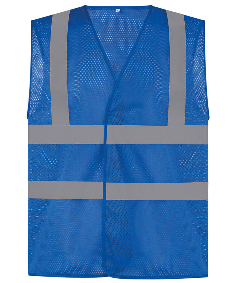 Yoko Top cool open mesh 2 band and braces waistcoat (HVW120) YK006, Vivid Promotion Workwear