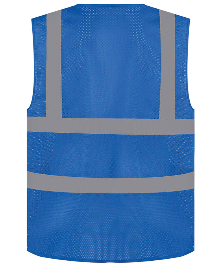 Yoko Top cool open mesh 2 band and braces waistcoat (HVW120) YK006, Vivid Promotion Workwear
