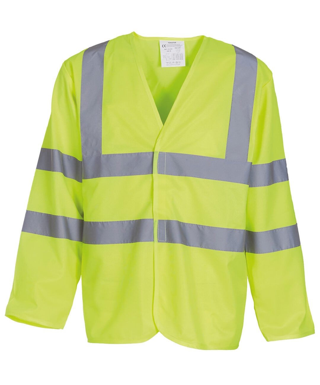 Yoko Hi vis long sleeve waistcoat (HVJ200) YK007, Vivid Promotion Workwear