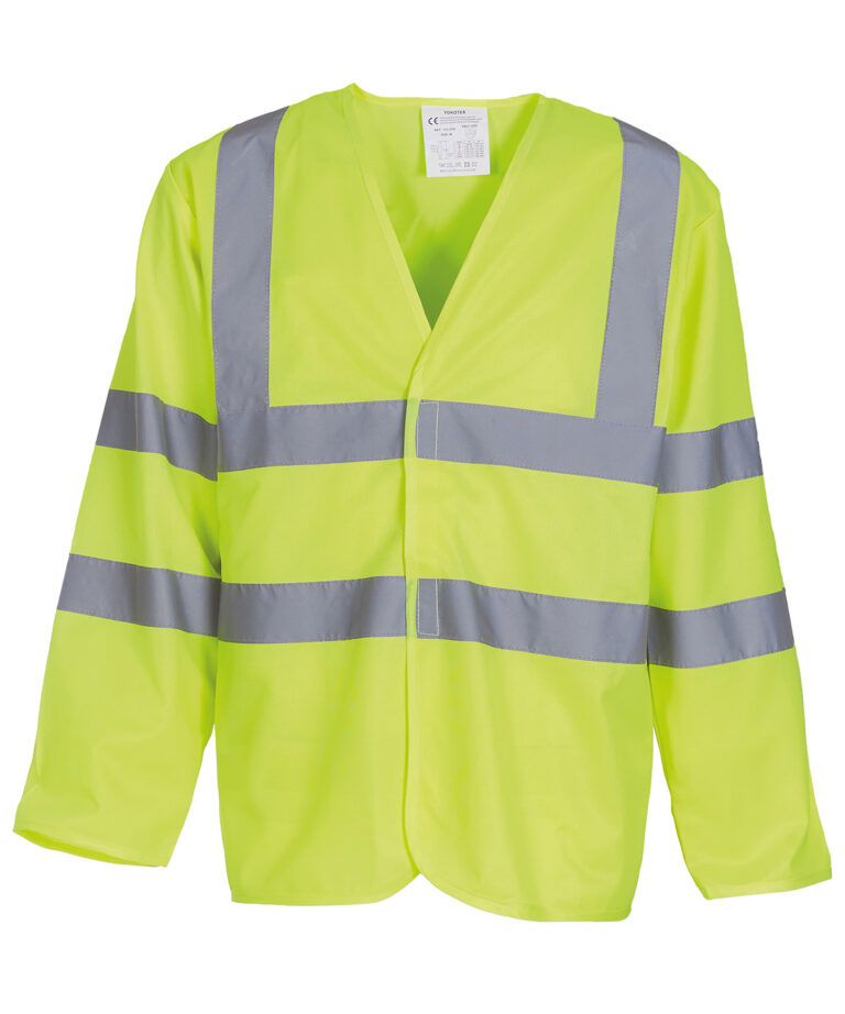 Yoko Hi vis long sleeve waistcoat (HVJ200) YK007