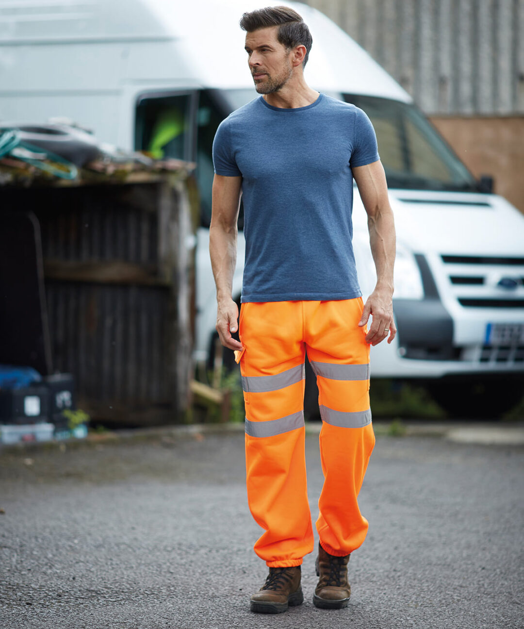 Yoko Hi vis jogging pants (HV016T) YK013, Vivid Promotion Workwear
