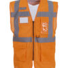 Yoko Hi vis top cool open mesh executive waistcoat (HVW820) YK015