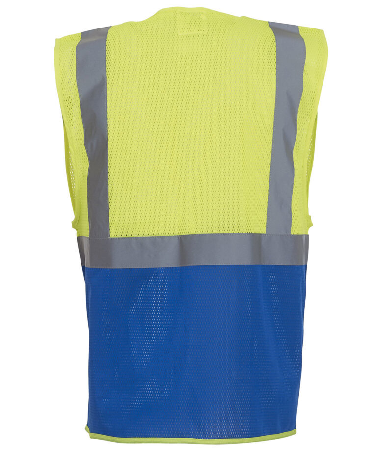 Yoko Hi vis top cool open mesh executive waistcoat (HVW820) YK015, Vivid Promotion Workwear
