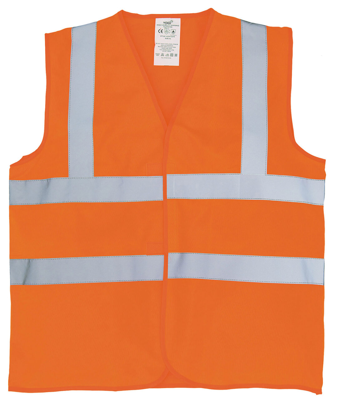 Yoko Flame retardant hi vis sleeveless waistcoat (HVW100FR) YK016, Vivid Promotion Workwear