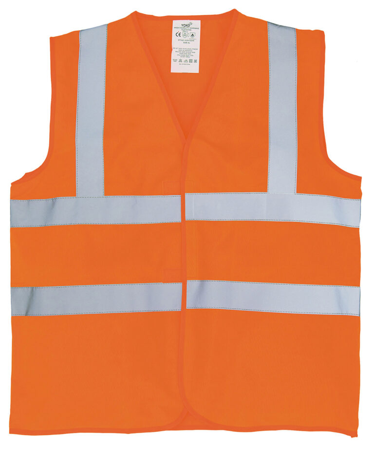 Alternative view of Yoko Flame retardant hi vis sleeveless waistcoat (HVW100FR) YK016