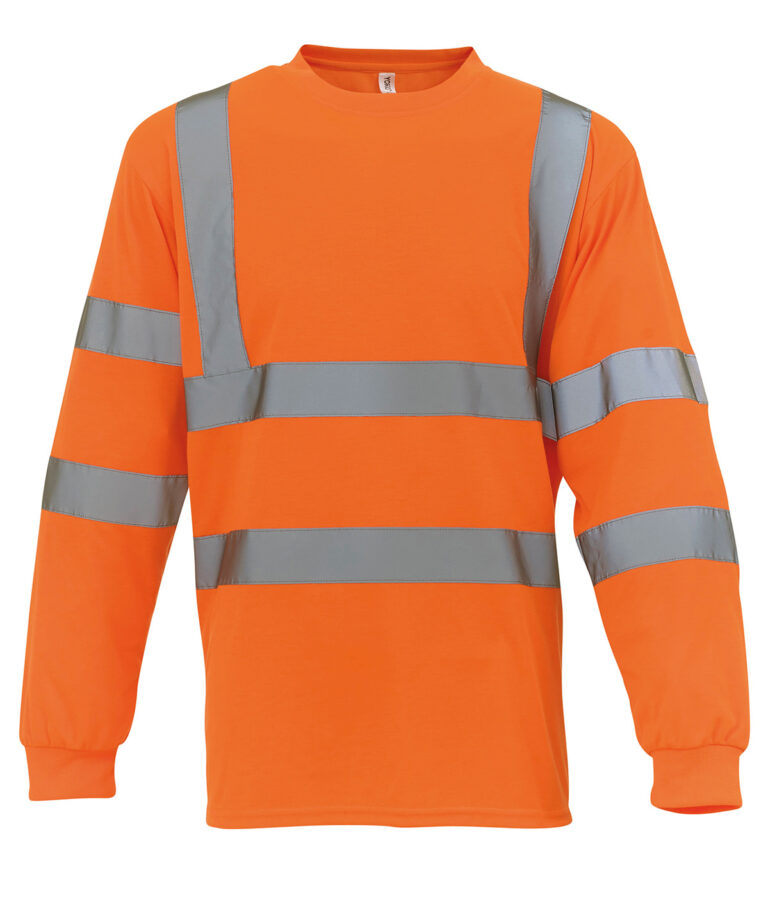 Yoko Hi vis long sleeve t shirt (HVJ420) YK033
