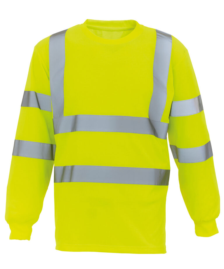 Alternative view of Yoko Hi vis long sleeve t shirt (HVJ420) YK033