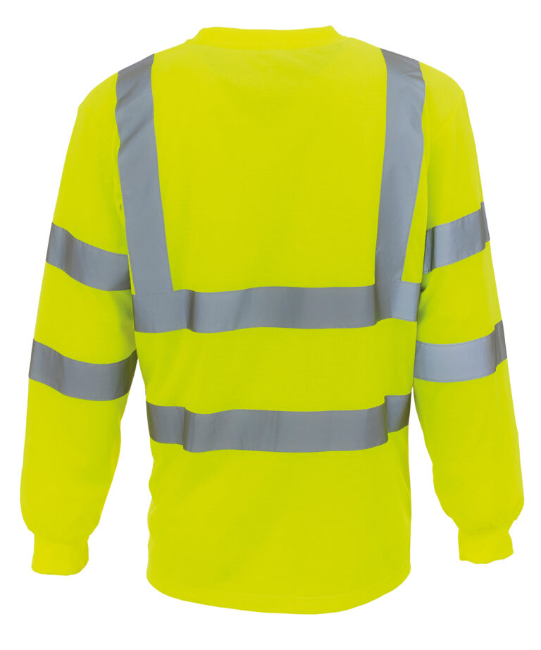 Yoko Hi vis long sleeve t shirt (HVJ420) YK033, Vivid Promotion Workwear