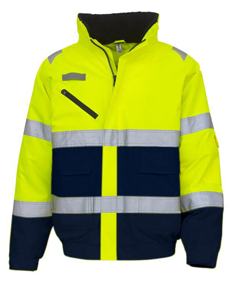 Yoko Hi vis fontaine flight jacket (HVP209) YK035, Vivid Promotion Workwear