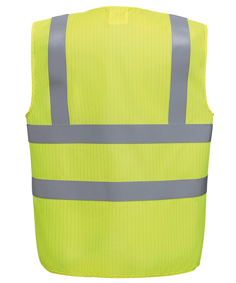 Yoko Hi vis flame retardant anti static waistcoat (HVW100ASFR) YK075, Vivid Promotion Workwear