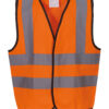Yoko Kids hi vis 2 b&b waistcoat (HVW100CH) YK100
