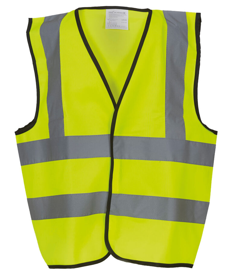 Alternative view of Yoko Kids hi vis 2 b&b waistcoat (HVW100CH) YK100