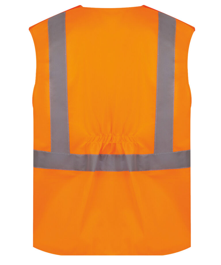 Alternative view of Yoko Hi vis railway waistcoat class 2 (HVW118PE) YK103