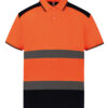 Yoko Hi vis two tone polo shirt (HVJ220) YK104