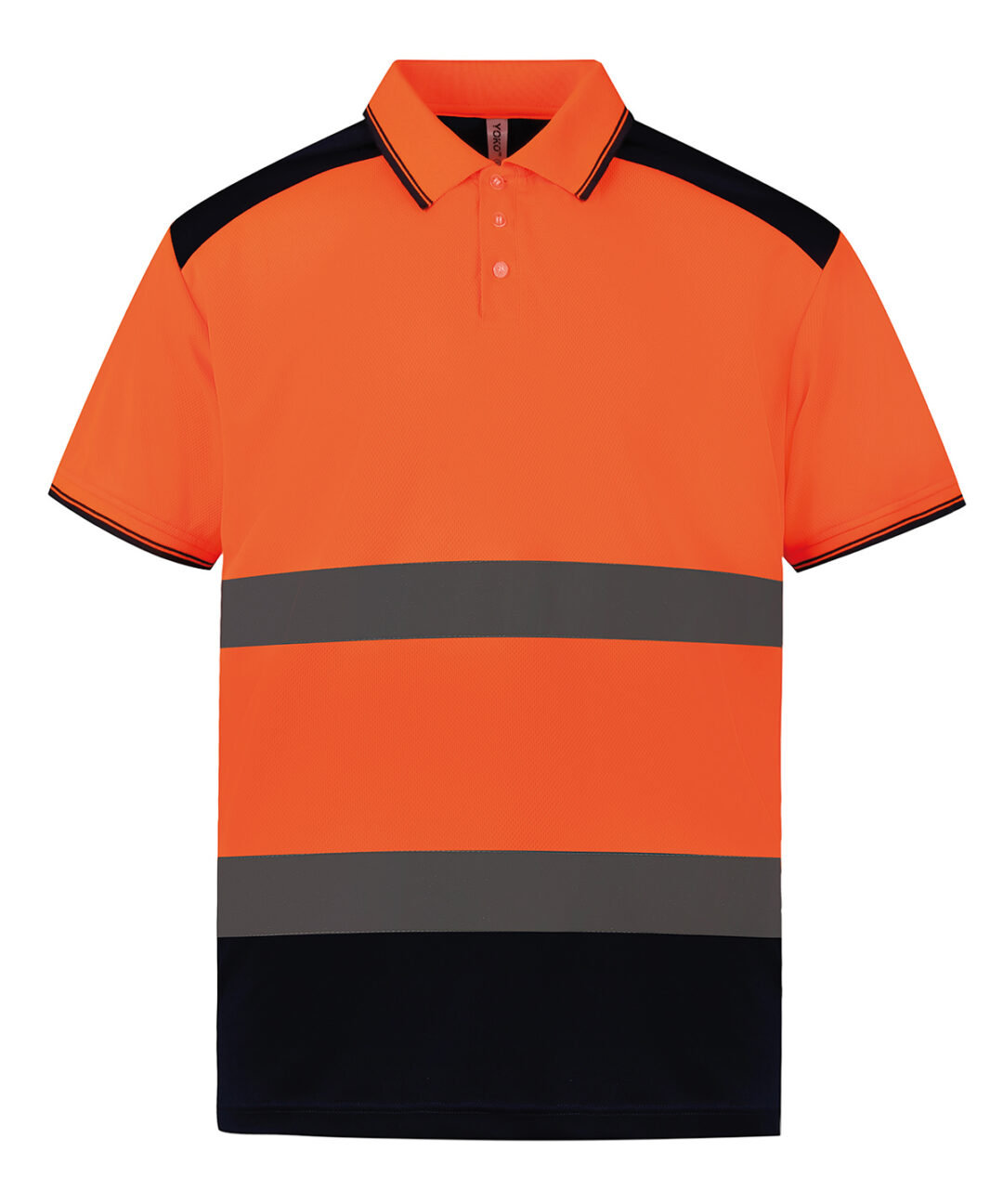 Yoko Hi vis two tone polo shirt (HVJ220) YK104, Vivid Promotion Workwear