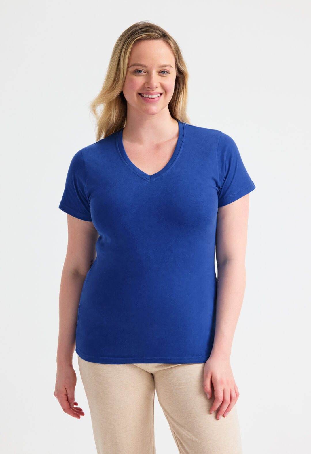 UNEEK Ladies Classic V-Neck T-Shirt UC319, Vivid Promotion Workwear