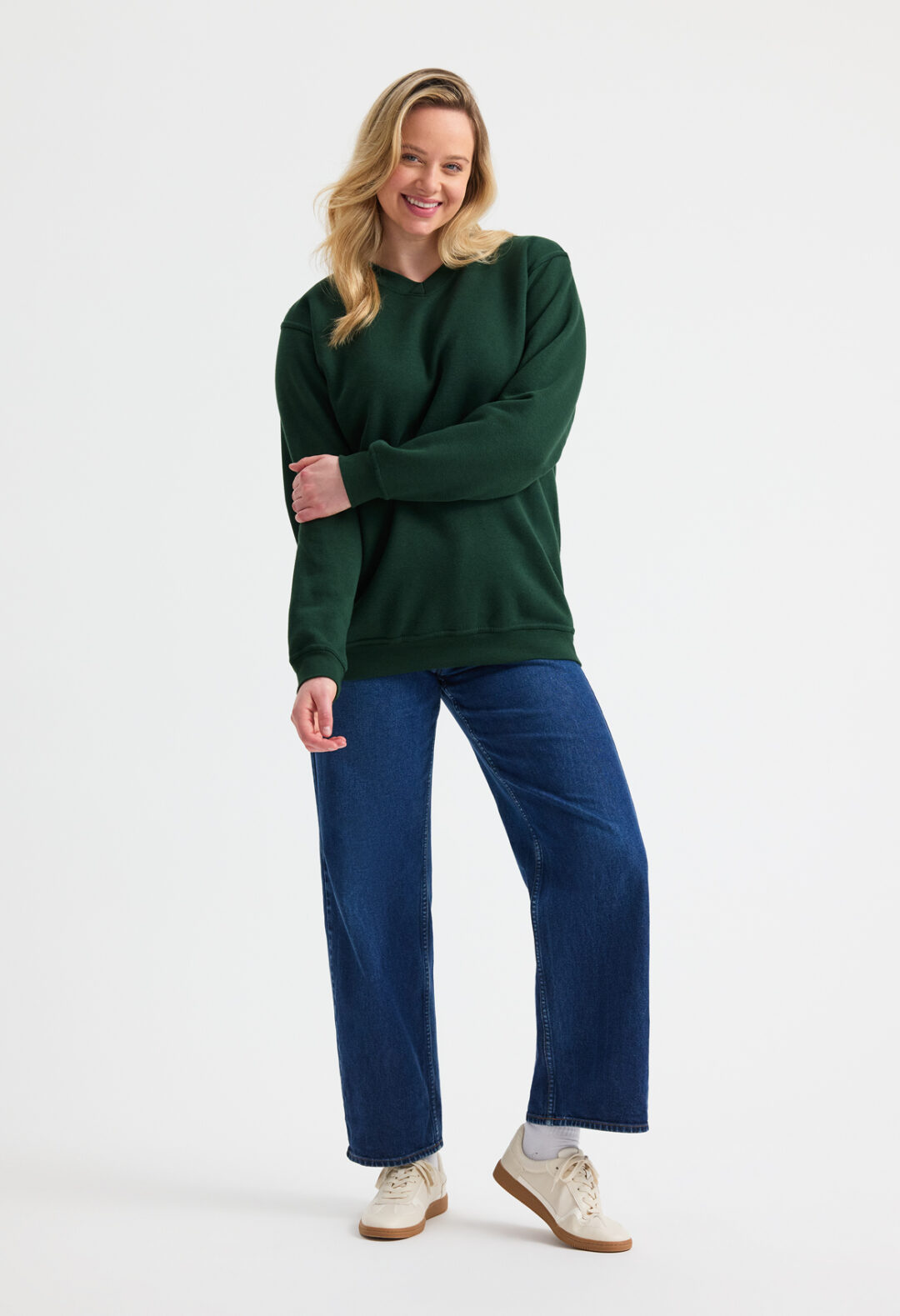 UNEEK Classic V-Neck Sweatshirt UC204, Vivid Promotion Workwear