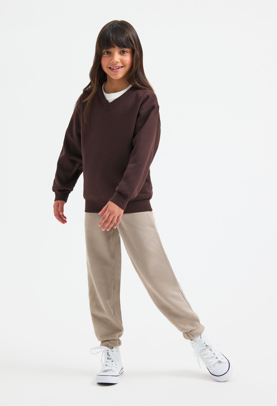 UNEEK Childrens Classic V-Neck Sweatshirt UC206, Vivid Promotion Workwear