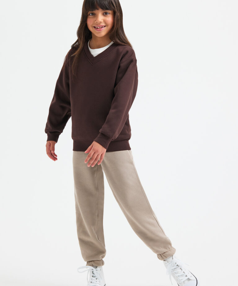 UNEEK Childrens Classic V-Neck Sweatshirt UC206, Vivid Promotion Workwear