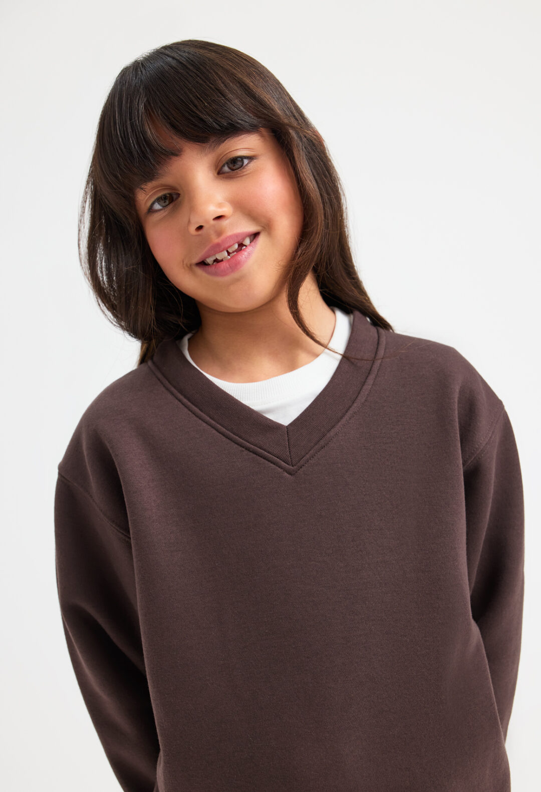UNEEK Childrens Classic V-Neck Sweatshirt UC206, Vivid Promotion Workwear