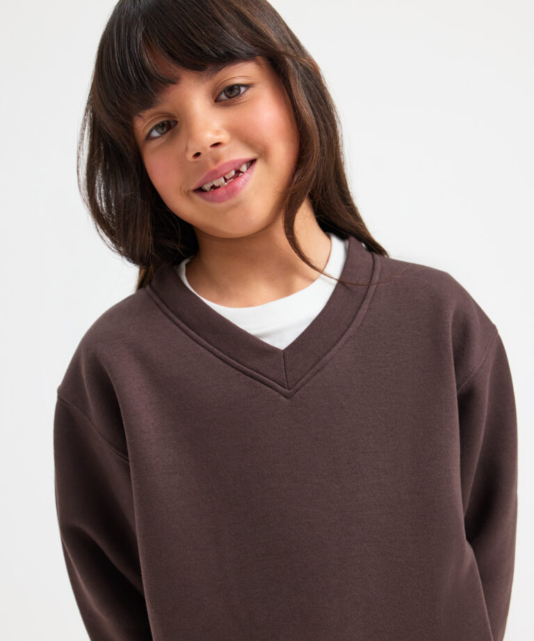 UNEEK Childrens Classic V-Neck Sweatshirt UC206, Vivid Promotion Workwear