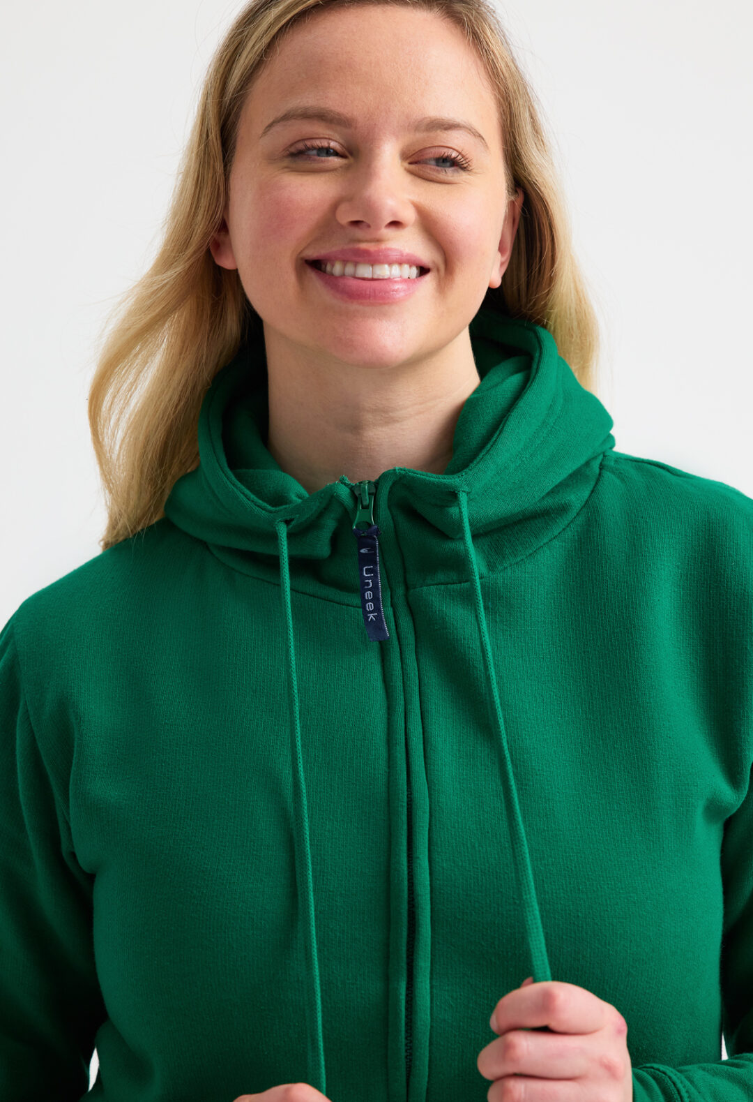 UNEEK Ladies Classic Full Zip Hooded Sweatshirt UC505, Vivid Promotion Workwear