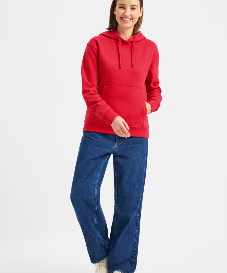 UNEEK Ladies Deluxe Hooded Sweatshirt UC510, Vivid Promotion Workwear