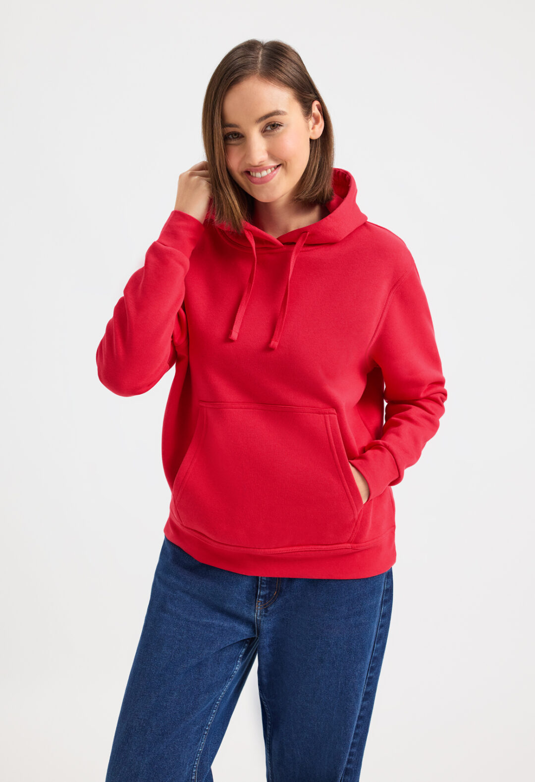 UNEEK Ladies Deluxe Hooded Sweatshirt UC510, Vivid Promotion Workwear