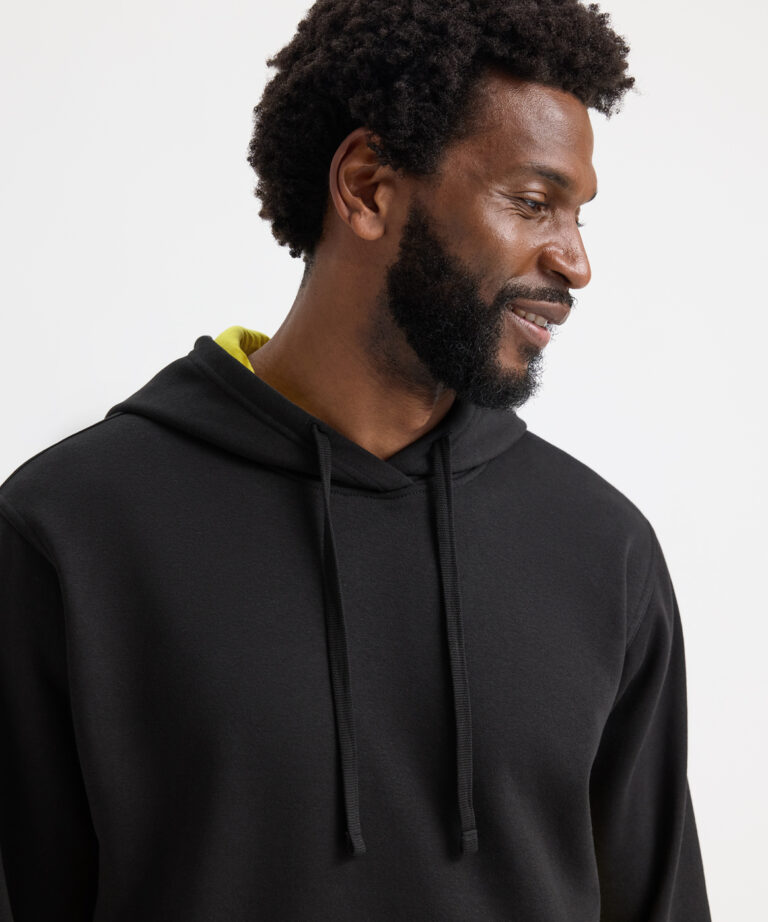Alternative view of UNEEK Two Tone Hooded Sweatshirt UC517 Unisex