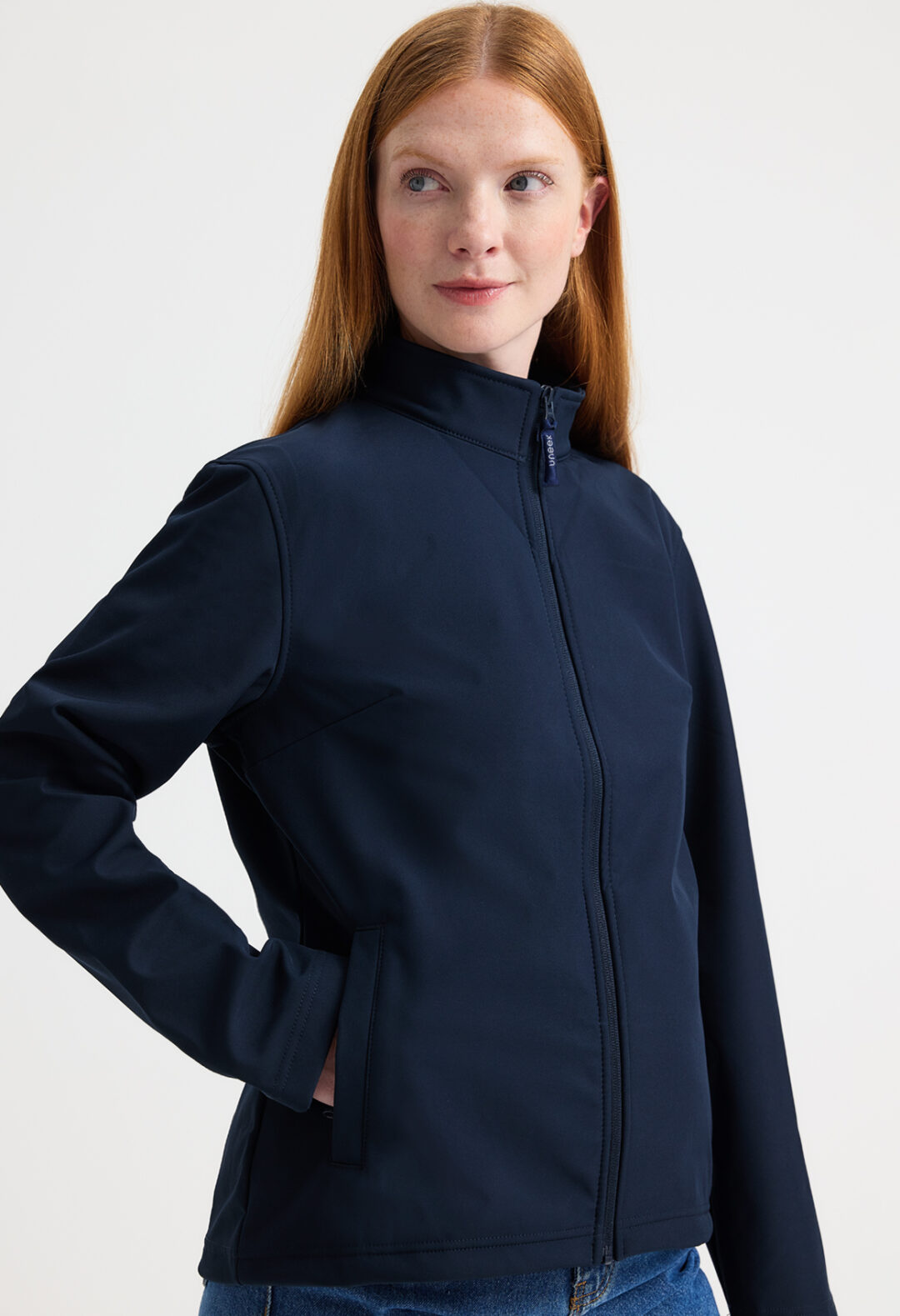 UNEEK Ladies Classic Full Zip Soft Shell Jacket UC613, Vivid Promotion Workwear