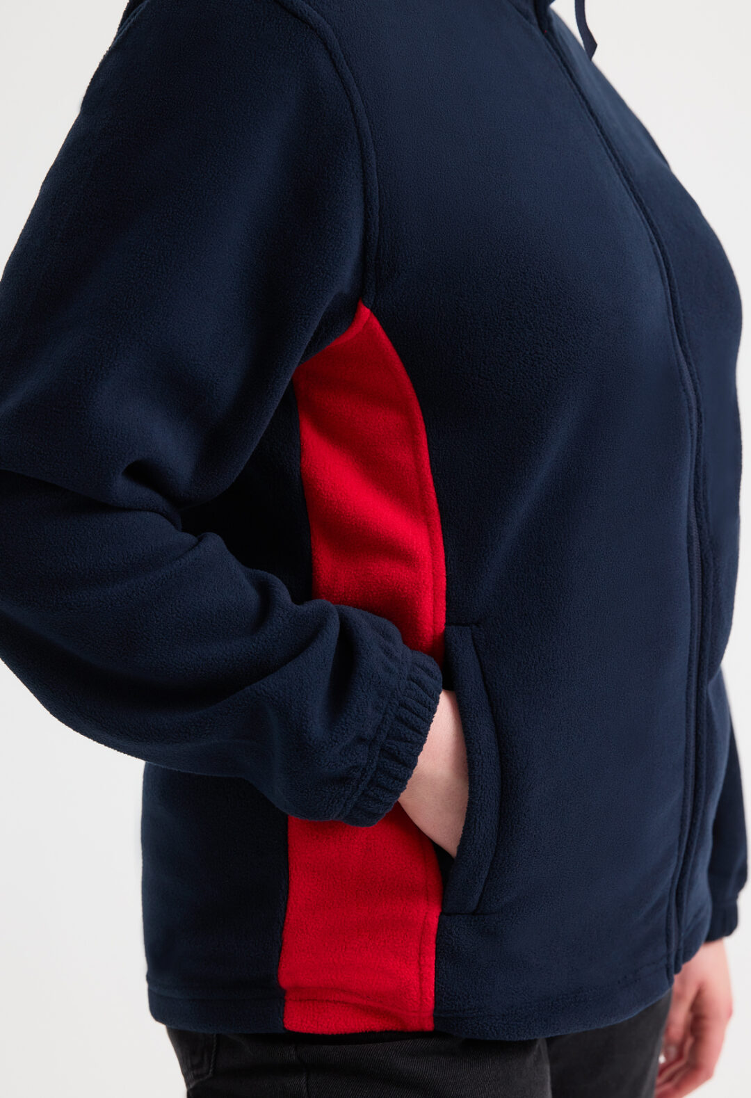 UNEEK Two Tone Full Zip Fleece Jacket UC617, Vivid Promotion Workwear