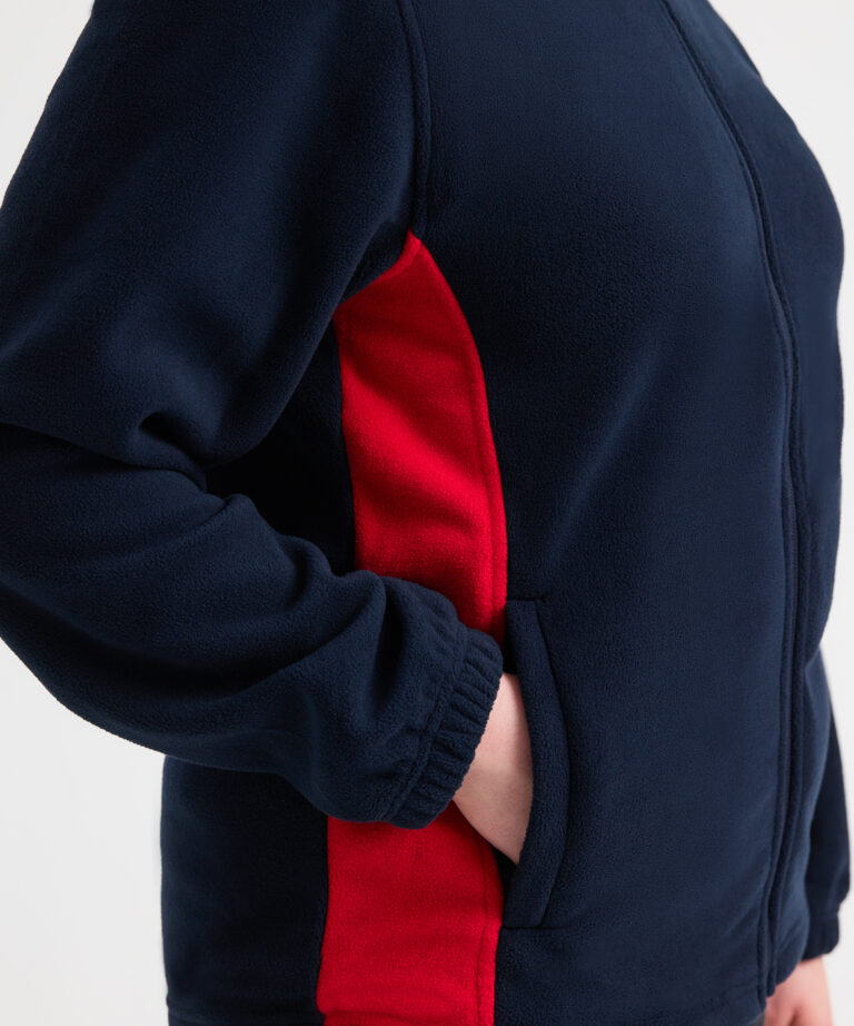 Alternative view of UNEEK Two Tone Full Zip Fleece Jacket UC617