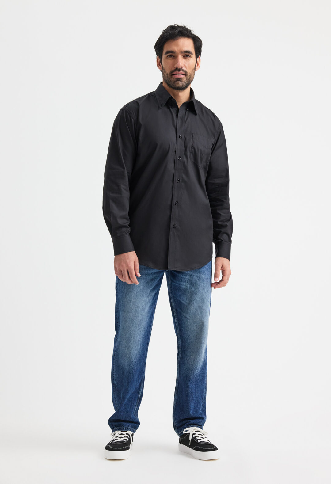 UNEEK Mens Pinpoint Oxford Full Sleeve Shirt UC701, Vivid Promotion Workwear