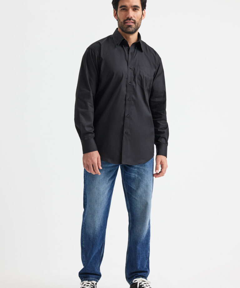 UNEEK Mens Pinpoint Oxford Full Sleeve Shirt UC701, Vivid Promotion Workwear