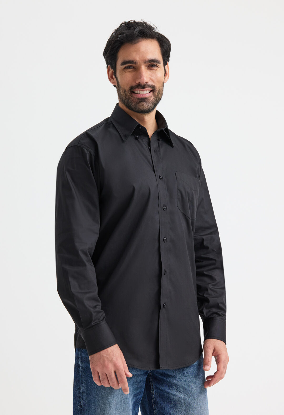 UNEEK Mens Pinpoint Oxford Full Sleeve Shirt UC701, Vivid Promotion Workwear