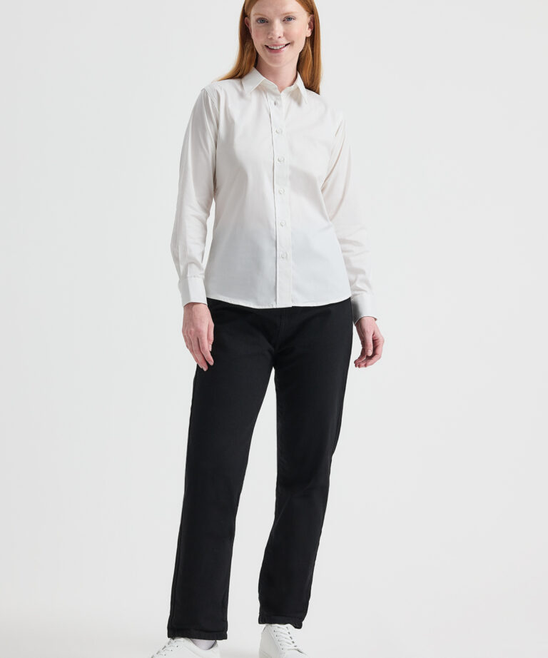 UNEEK Ladies Pinpoint Oxford Full Sleeve Shirt UC703, Vivid Promotion Workwear
