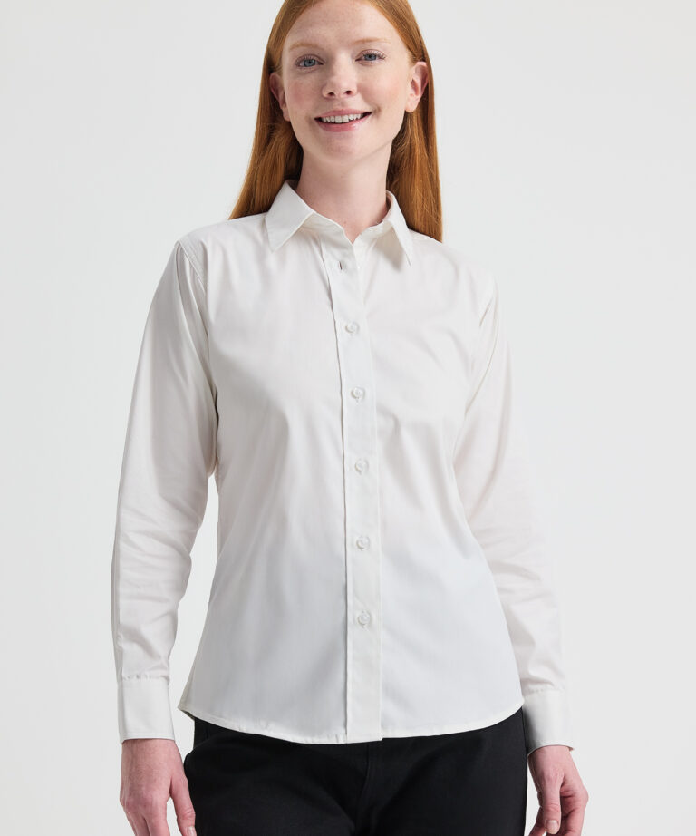 UNEEK Ladies Pinpoint Oxford Full Sleeve Shirt UC703, Vivid Promotion Workwear