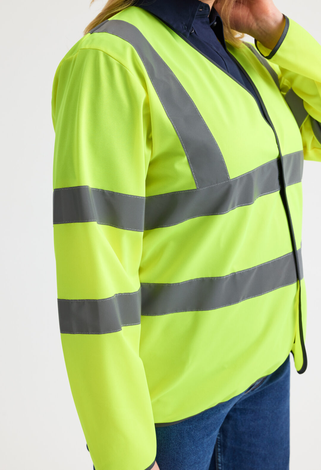 UNEEK Long Sleeve Hi Vis Safety Waistcoat UC802, Vivid Promotion Workwear