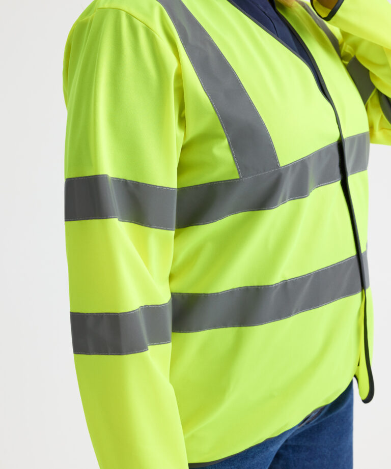 UNEEK Long Sleeve Hi Vis Safety Waistcoat UC802, Vivid Promotion Workwear
