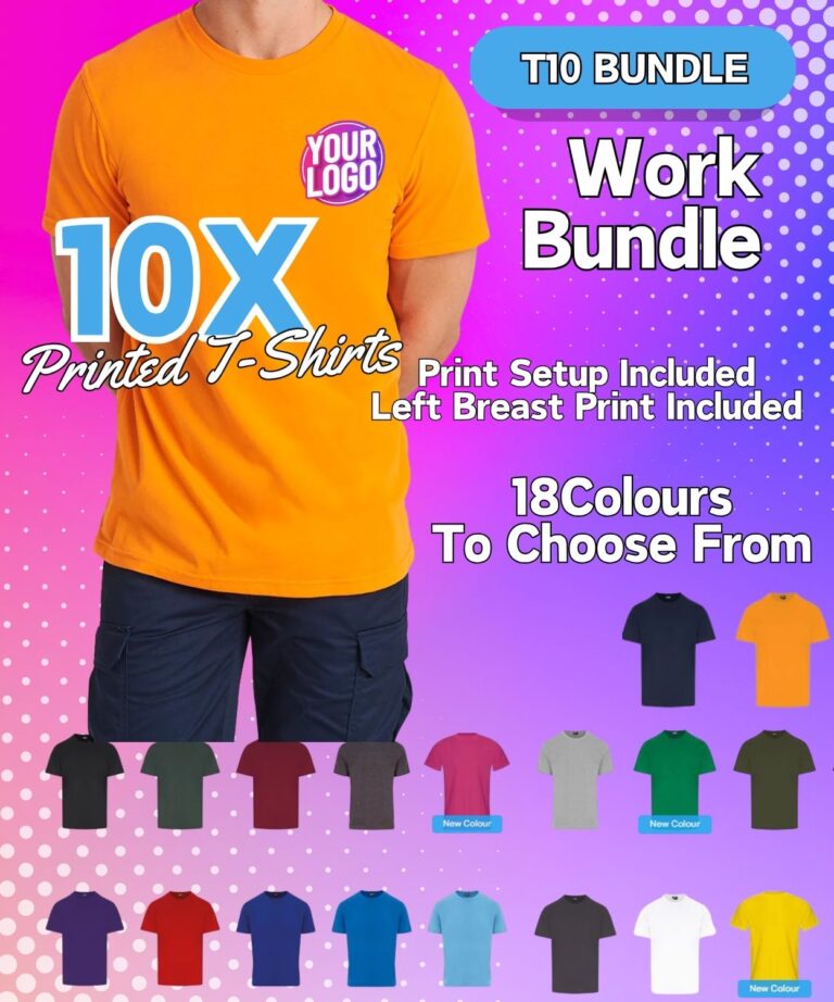 Pro RTX T-Shirt Bundle 10x Printed T-Shirts