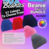 36x Workwear Beanie Hats Embroidered or Printed, Vivid Promotion Workwear