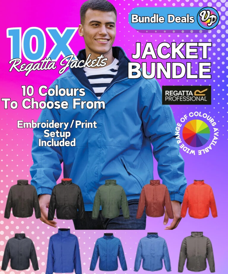 Regatta Dover Jacket Bundle Deal x10 Custom Embroidered | Printed