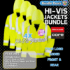 Custom Hi-Vis Jacket Bundle 4x Printed Jackets