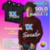 1 Man Bundle 3x Tshirts| 2x Sweater 1x Beanie Custom Workwear, Vivid Promotion Workwear