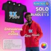 1 Man Bundle 3x TShirts | 1x Zip Hoodie, Vivid Promotion Workwear