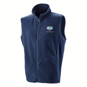 Rainbow Heart Heroes Microfleece Gilet, Vivid Promotion Workwear
