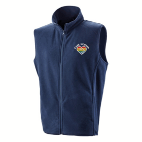 Customised Care Worker Microfleece Gilet, Vivid Promotion Workwear