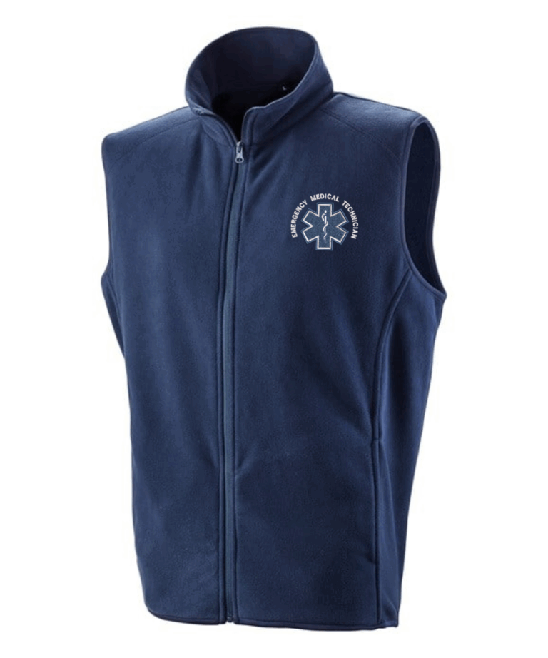 EMT Emergency Medical Technician Personalised Workwear Gilet R116X August 2025