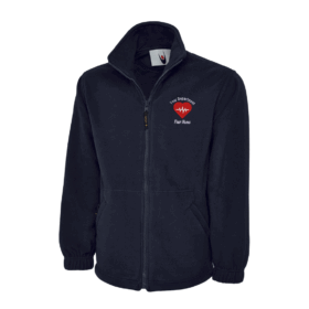 Personalised Cardiology Fleece Jacket for NHS Staff Private Hospital Staff, Vivid Promotion Workwear