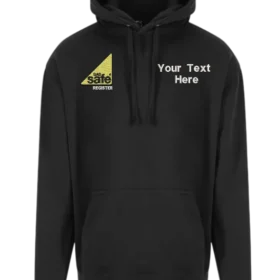 Gas Safe Plumber Embroidered Hoodie Black